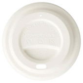 Bagasse Compostable Hot Drink Sip-thru Lids 8oz (Pack of 1000)