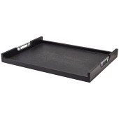 GenWare Solid Black Low Wall Butlers Tray 65 x 49cm