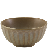 Terra Porcelain Matt Grey Scalloped Bowl 13.8cm/5.4" (Pack of 6) 