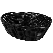 Black Polyrattan Basket Oval 18cm