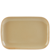Rustico Flame Rectangular Plate 29x19.5cm/11.41x7.76" - Overhead