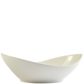 Orion White Orion Oval Twist Dish 25cm/10" (Pack of 4)