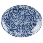 Churchill Super Vitrified Victorian Calico Prague Oval Coupe Plate 31.75cm x6