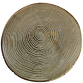 Terra Porcelain Smoke Grey Organic Plate 21cm/8.3" (Pack of 6)