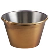 Vintage Steel Dip Pot Antique Brass 74ml/2.5oz (Pack of 6)