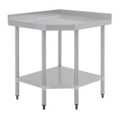 Vogue Stainless Steel Corner Table 600mm
