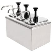 Stainless Steel Pump Dispenser 3 x 2 Litre