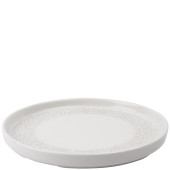 Churchill Viana Prints Charcoal Grey Walled Plate 21cm/8.25" (Pack of 6)