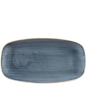 Churchill SBBSXO111 Stonecast Blueberry Oblong Chefs Plate 11.75x6"