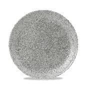 Raku Jasper Grey Evolve Coupe Plate 8.67 Inch