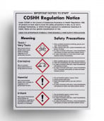 Chemical Safety Notices - COSHH Regulation