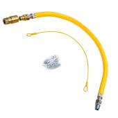 Commercial Gas Hose 1/2" BSP Braided 1500mm