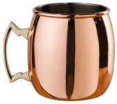 Mezclar Moscow Mule Copper Mug 500ml Curved Side