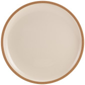 GenWare Kava White Stoneware Coupe Plate 26cm/10.25" (Pack of 6)