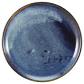 Terra Porcelain Aqua Blue Coupe Plate 24cm x 6