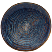 Terra Porcelain Aqua Blue Organic Plate 25cm/9.9" (Pack of 6)