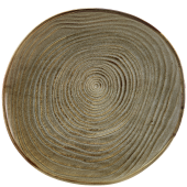 Terra Porcelain Smoke Grey Organic Plate 25cm/9.9" (Pack of 6)