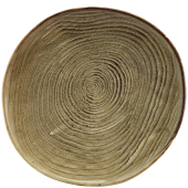 Terra Porcelain Smoke Grey Organic Plate 28.5cm/11.2" (Pack of 6)