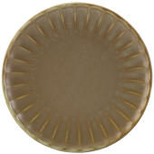 Terra Porcelain Matt Grey Scalloped Coupe Plate 20.3cm/8" (Pack of 6) 