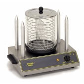 RollerGrill Hot Dog Steamer With 4 Bun Spikes
