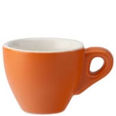 Barista Espresso Matt Orange Coffee Cup 80ml/2.75oz (Pack of 12)
