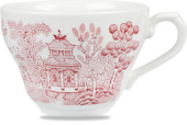 Vintage Prints Cranberry Georgian Tea Cup 7oz