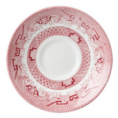 Churchill Super Vitrified Vintage Prints Cranberry Willow Georgian Saucer 14.1cm x12