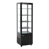 Polar C-Series Energy Efficent Display Fridge Curved Door Black 235 Litre