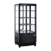 Polar C-Series Energy Efficent Display Fridge Curved Door Black 86 Litre