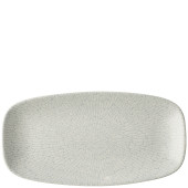 Churchill Delta Grey Oblong Plate 29.8x15.3cm/11.75x6" (Pack of 12)