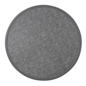 Bolero Fibre Glass Round Table Top Brushed Black 580mm