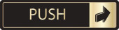 Buzz DM095 Gold On Black Bar Signs 43x178 - Push Horizontal