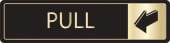 Buzz DM096 Gold On Black Bar Signs 43x178 - Horizontal Pull