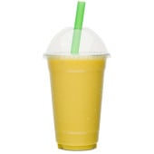Domed Lid Smoothie Milkshake Cups With Lids 20oz (Pack of 1000)