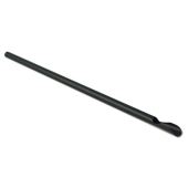 Polypropylene Spoon Straws 8 Inch 20cm Black (Pack of 200)