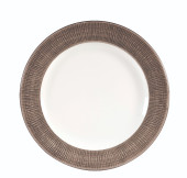 DUBALF581 Churchill Bamboo Spinwash Dusk Footed Plate 27.6cm