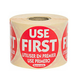 Food Rotation Labels - Use First 50mm (Pack of 500)