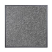 Bolero Black Brushed Mix Glass Table Top Square Grey 700mm