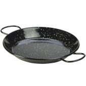 Black Enamel Paella Pan 20cm (Pack of 6)
