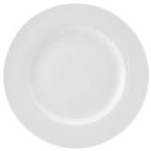Pure White Wide Rim Plate 27cm/10.6" (Pack of 18)
