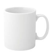 Pure White Economy Straight-Sided Mug 12oz/34cl (Pack of 12)