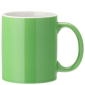 Pure White Straight-Sided Green Mug 340ml/12oz (Pack of 12)