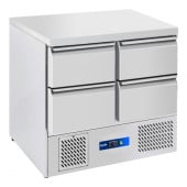 Prodis 4 Drawer Prep Counter Fridge Flat Top 240 Litre