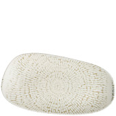 Churchill Inked Cascade Taupe Opal Organic Oblong Plate 35 x 18.5cm (Pack of 6)