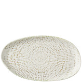 Churchill Inked Cascade Taupe Natural Oblong Platter 26 x 15cm (Pack of 6)
