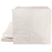 Greaseproof Scotchban Paper Chip Bags 150x150mm/6x6" White (Pack of 1000)