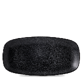 Dudson Evo Origins Midnight Black Oblong Chefs Plate 11.75inch (Pack of 12)