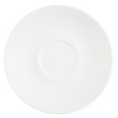 Churchill Inked Era White Cafe Cappuccino Saucer 15.6cm/6.1" (Pack of 12)