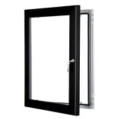 Lockable Poster Menu Case A4 Black