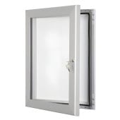 Lockable Poster Menu Case A4 Silver